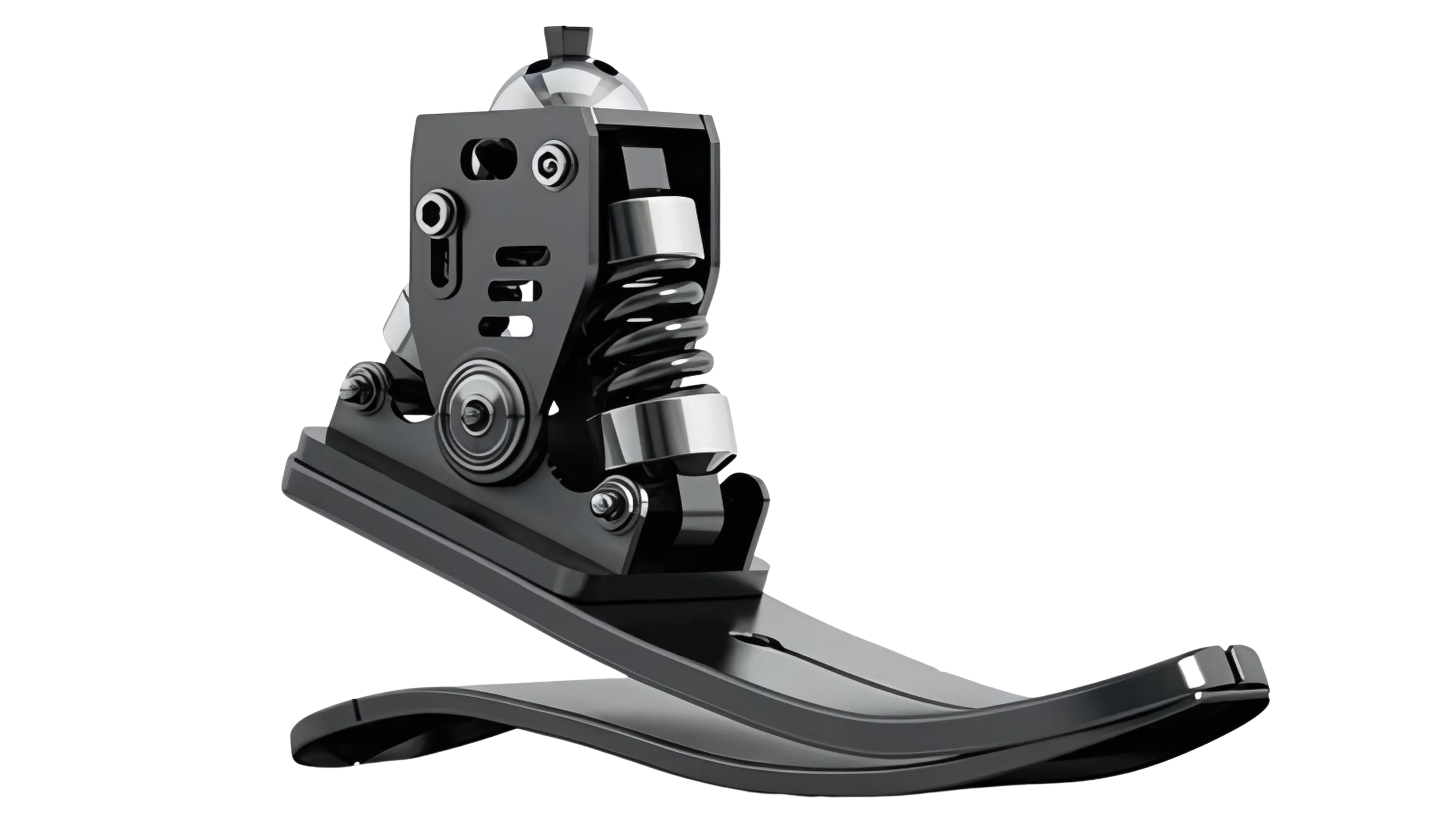 a large robotic feet